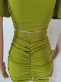 aliscouture Desiree Ruched Mini Skirt Set