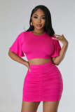 aliscouture Desiree Ruched Mini Skirt Set