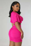 aliscouture Desiree Ruched Mini Skirt Set