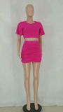 aliscouture Desiree Ruched Mini Skirt Set