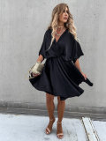 New Satin Loose Casual Holiday Dress