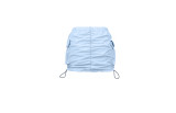 Solid Color Gathered Elastic Buckle Sports Cargo Skirt with Pocket