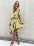 New Satin Loose Casual Holiday Dress