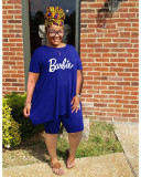 Women Alphabet Offset Plus Size 5XL Casual Set