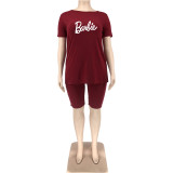 Women Alphabet Offset Plus Size 5XL Casual Set