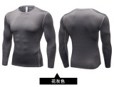 Men's tight training PRO sports fitness running long-sleeved perspiration quick-drying long-sleeved shirt T-shirt clothes