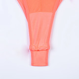 Women Sexy Bodysuit Mesh Straps Patchwork Halter Neck With Leg Rings Lingerie