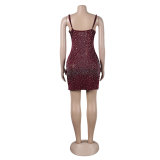 Sexy Fit Beaded Lace-Up Dress