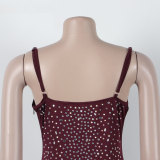 Sexy Fit Beaded Lace-Up Dress