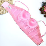Women's Bustier Flower Mesh Cropped Top