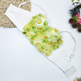 Women's Bustier Flower Mesh Cropped Top