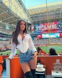 Color-Blocked Stretch Denim Shorts