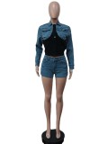 Contrast Color Slim Fit Fashion Elastic Set