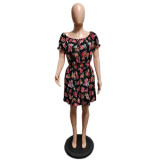 Vogue Sexy Off Shoulder Printed Dresses