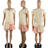 Summer Asymmetric Ruffled Loose Club Dresses