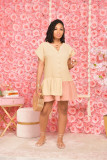 Summer Asymmetric Ruffled Loose Club Dresses