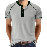 Men's Henley Shirts Casual Slim Fit Lightweight Fashion T-Shirts