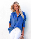 V-neck Hooded Bat Sleeve Sweater Loose Threaded Patchwork Top