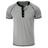 Men's Henley Shirts Casual Slim Fit Lightweight Fashion T-Shirts