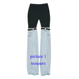 Unique Denim Hybrid Flare Trousers women jeans Pants