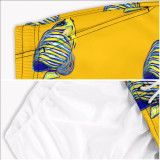 Summer Men's Beach 5-point Shorts Quick-drying Printed Pants