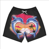 Summer Men's Beach 5-point Shorts Quick-drying Printed Pants