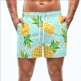 Summer Men's Beach 5-point Shorts Quick-drying Printed Pants