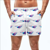 Summer Men's Beach 5-point Shorts Quick-drying Printed Pants