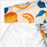 Summer Men's Beach 5-point Shorts Quick-drying Printed Pants