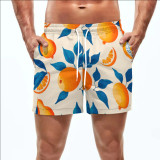 Summer Men's Beach 5-point Shorts Quick-drying Printed Pants
