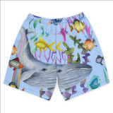 Summer Men's Beach 5-point Shorts Quick-drying Printed Pants