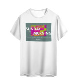 Custom-made T-shirts Short Sleeve Men's Round Neck Printed Large Size Tops