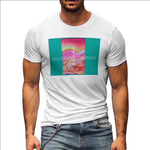 Custom-made T-shirts Short Sleeve Men's Round Neck Printed Large Size Tops