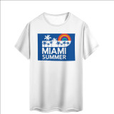 Custom-made T-shirts Short Sleeve Men's Round Neck Printed Large Size Tops