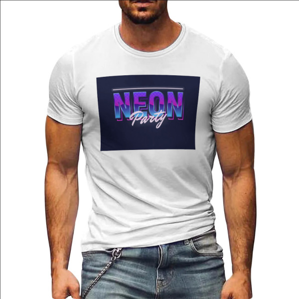 Custom-made T-shirts Short Sleeve Men's Round Neck Printed Large Size Tops