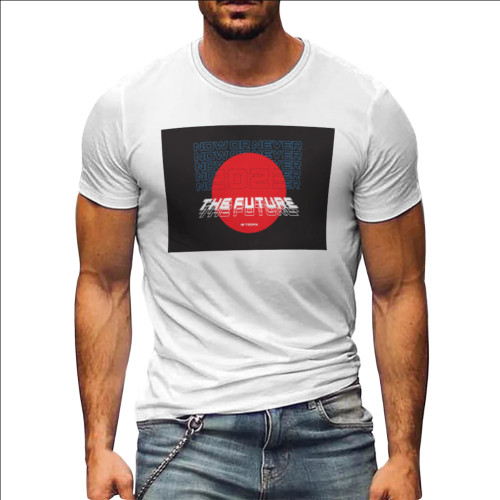 Custom-made T-shirts Short Sleeve Men's Round Neck Printed Large Size Tops