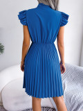 Flouncy Pleated Skirt with Cinched Waistband