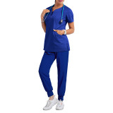 Stomatological dentist surgical gown split hand washing Elastic Quick-drying hospital nurse clothes two pieces
