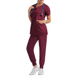 Stomatological dentist surgical gown split hand washing Elastic Quick-drying hospital nurse clothes two pieces