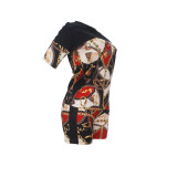 Casual Graphic Print Short Sleeve Two Piece Set with Pockets