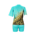 Casual Graphic Print Short Sleeve Two Piece Set with Pockets