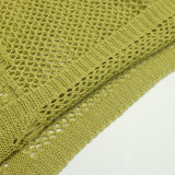 Intricate Cutouts Beach Chic Knit Vest Dress