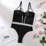 Sexy Onesie Bodydsuit Hollow Out Sexy Teddy Lingerie