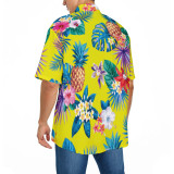 High Quality Custom Logo Pattern Plus Size 2023 Short Sleeve Men's Shirts