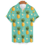 High Quality Custom Logo Pattern Plus Size 2023 Short Sleeve Men's Shirts