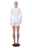 Tops Long Sleeve Square Neck Unitard Bodysuits