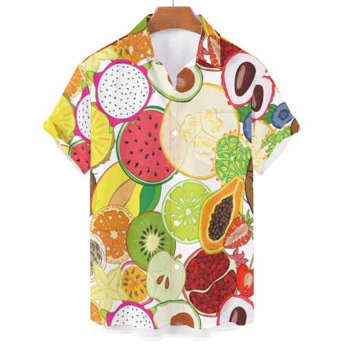 High Quality Custom Pattern Plus Size 2023 Short Sleeve Men's Shirts