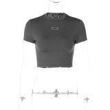 Fashion Women Crop Top T-Shirt