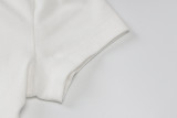 Round Neckline Letter Print Short Sleeve Tight-Fit T-Shirt