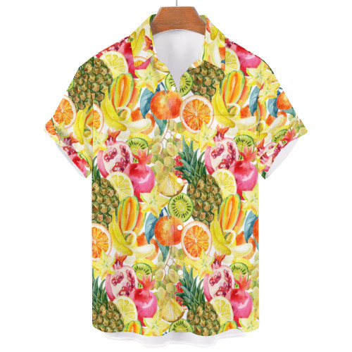 High Quality Custom Pattern Plus Size 2023 Short Sleeve Men's Shirts